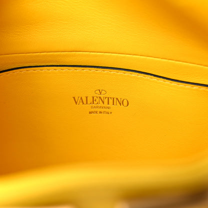 Valentino Garavani Nappa Stud Sign Hobo Bright Lemon 5 of 14