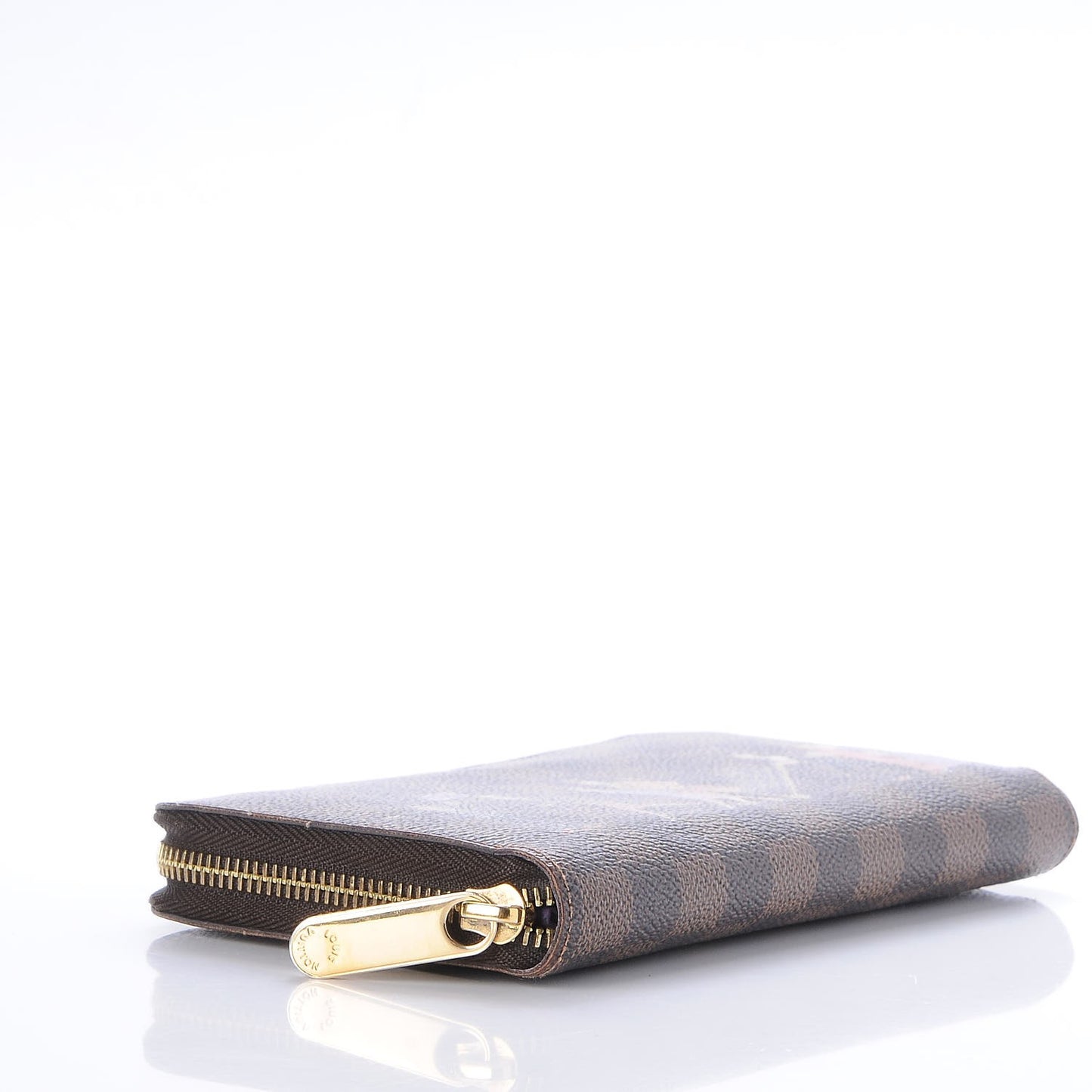 Damier Ebene Illustre Zippy Wallet Violet