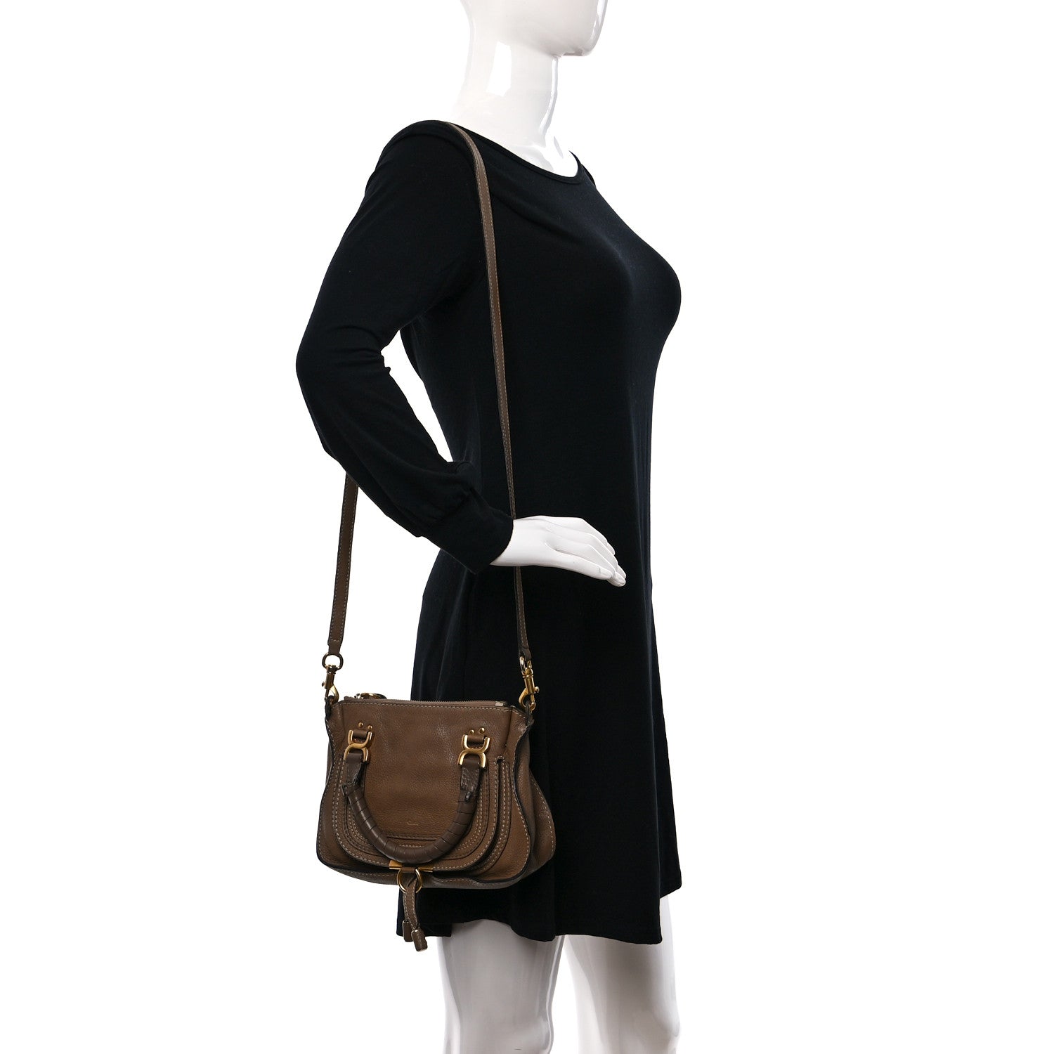 Chloe Calfskin Mini Marcie Satchel Nut 2 of 10