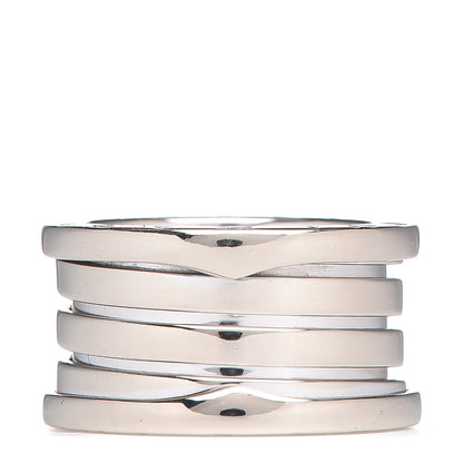 Bulgari 18K White Gold B.Zero1 Four-Band Ring 50 5.25 1 of 8