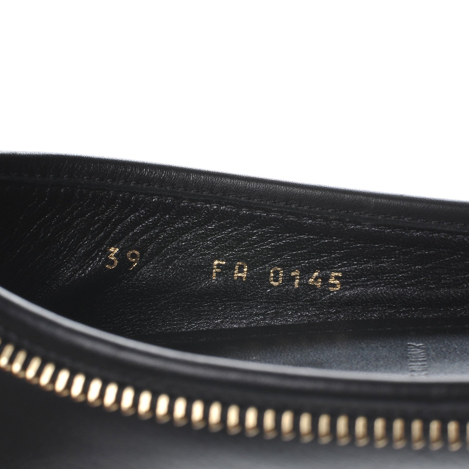 Louis Vuitton Calfskin Zip Oxford Ballerina Flats 39 Black 7 of 7