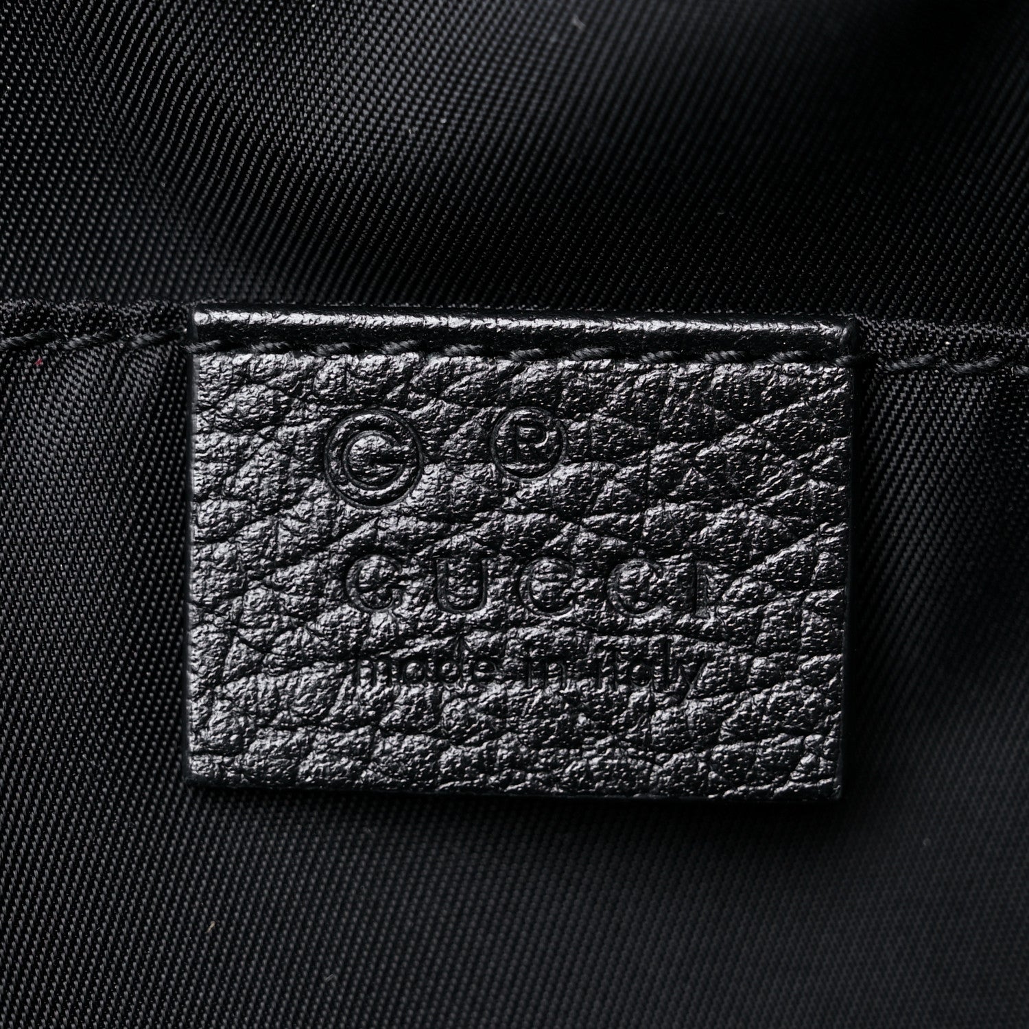 Gucci Nylon Monogram Medium Light Single Buckle Backpack Black 6 of 13