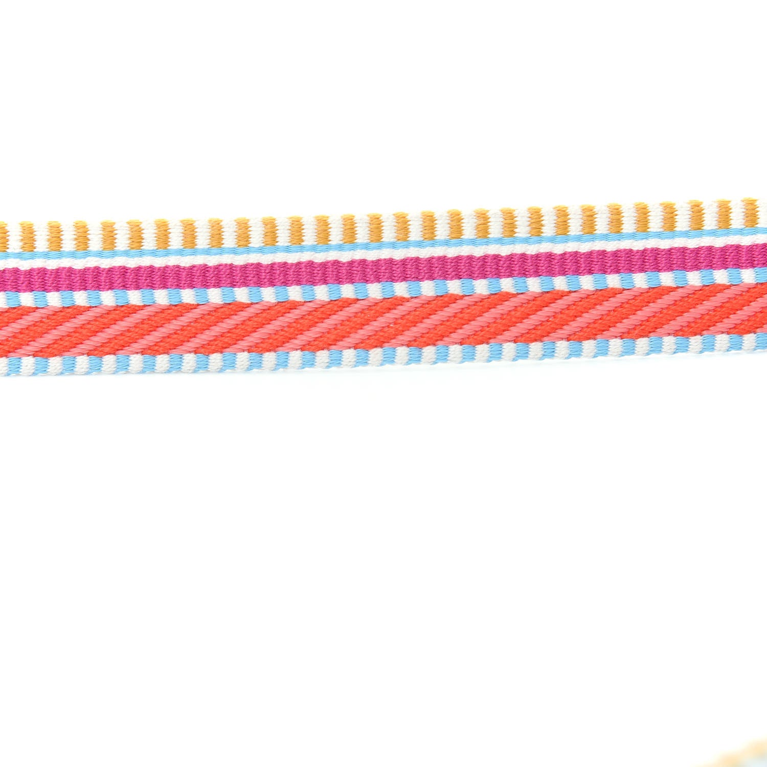 Hermes Toile Swift 25mm Sangle Cavale Shoulder Strap Magnolia Cappucine 4 of 5