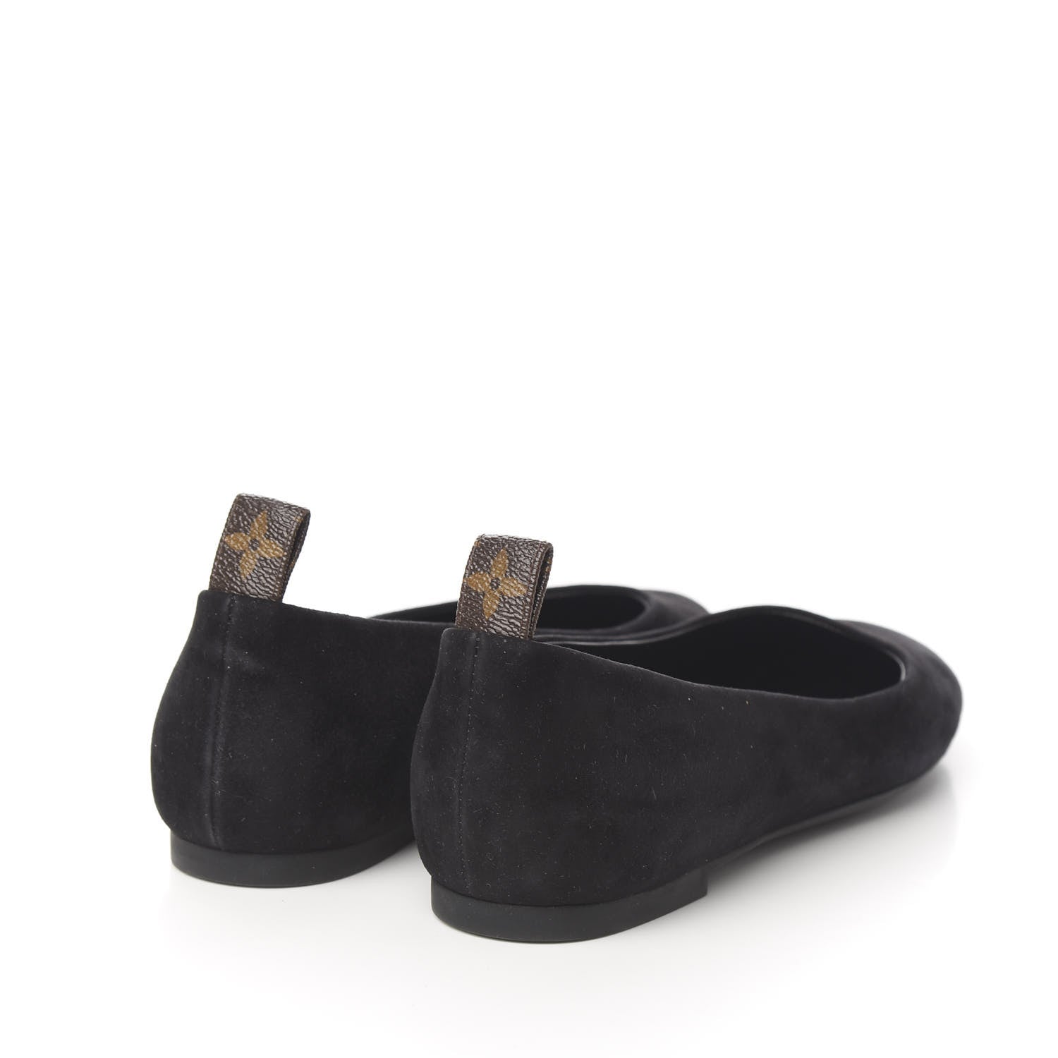 Louis Vuitton Suede Monogram Uniformes Ballet Flats 41 Black 4 of 8