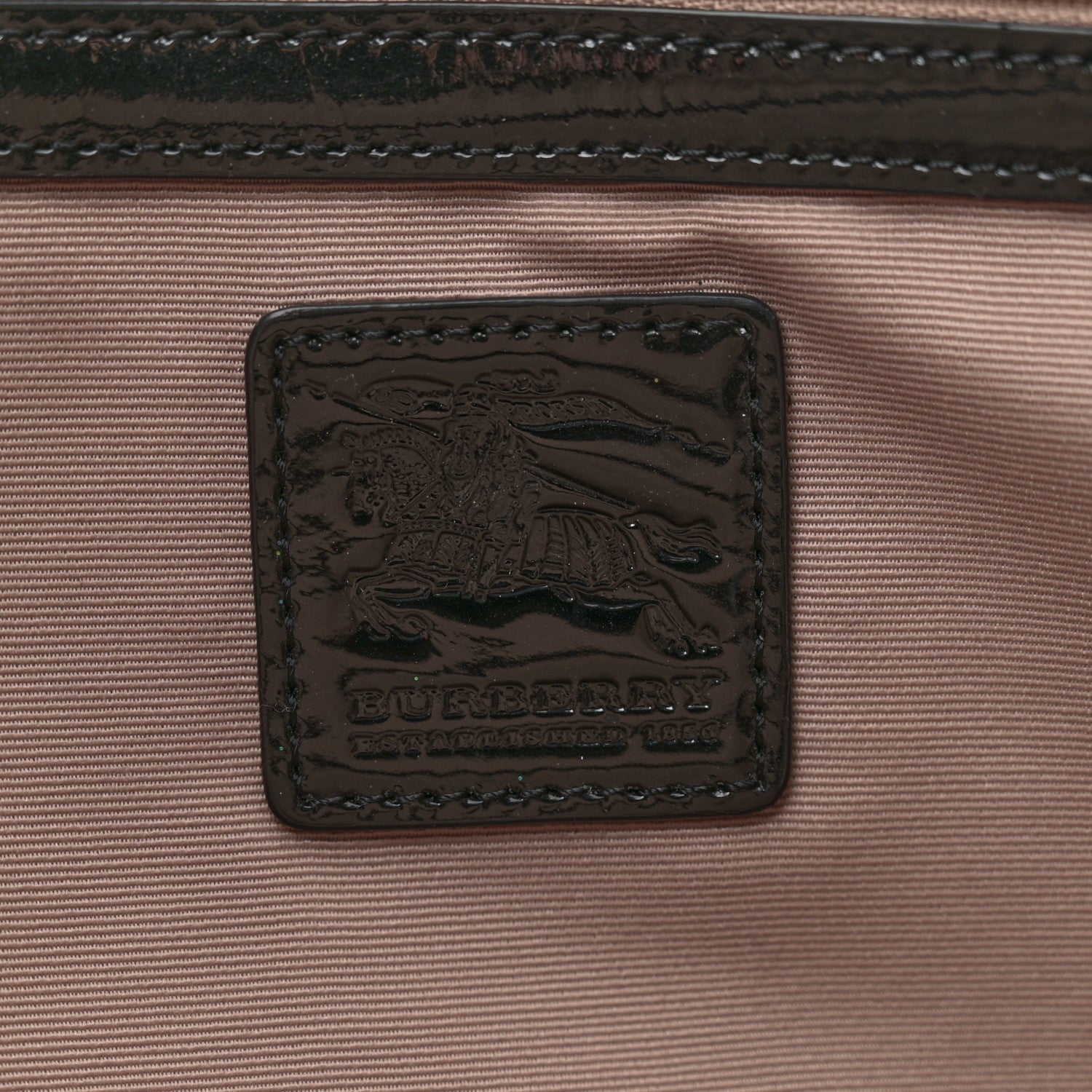 Burberry Patent Nova Check Small Barton Hobo Black 6 of 12