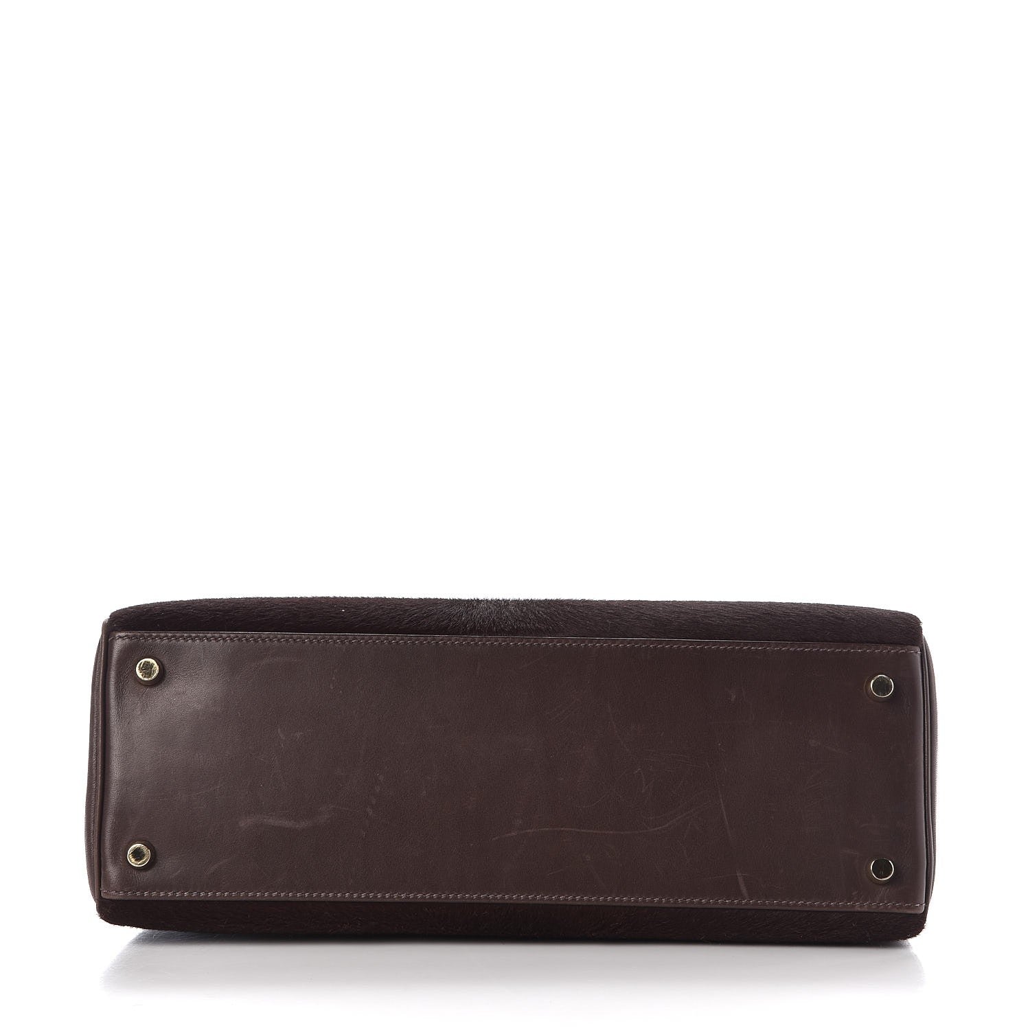 Hermes Pony Hair Swift Kelly Retourne 32 Chocolate 7 of 39