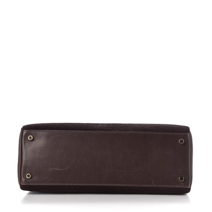 Hermes Pony Hair Swift Kelly Retourne 32 Chocolate 7 of 39