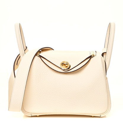 Hermes Taurillon Clemence Mini Lindy 20 Nata 1 of 12