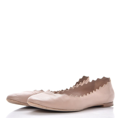 Chloe Calfskin Lauren Ballet Flats 38 Pink Tea 3 of 12