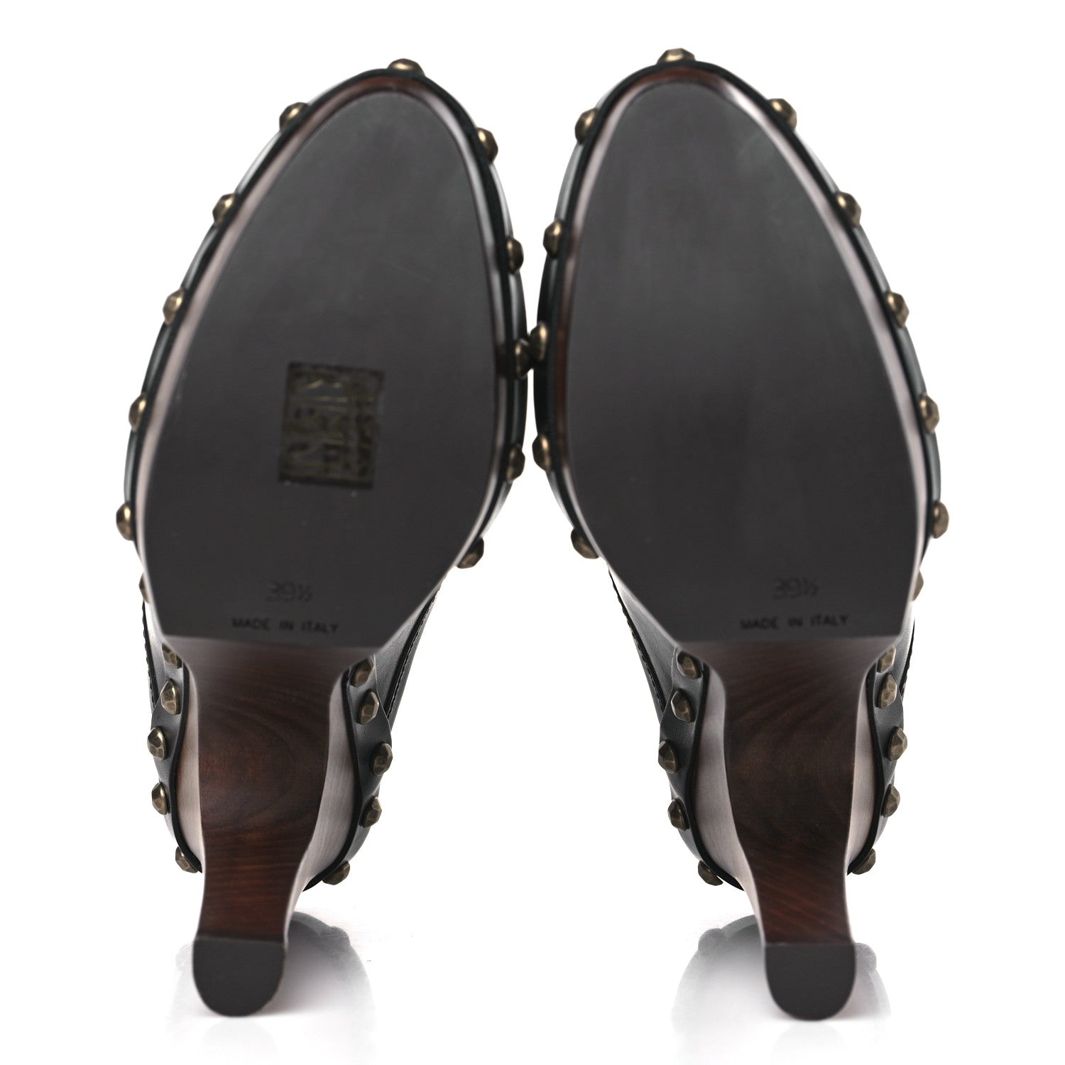 Saint Laurent Smooth Calfskin Camoy Clogs 39.5 Black 6 of 10
