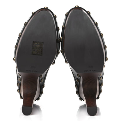Saint Laurent Smooth Calfskin Camoy Clogs 39.5 Black 6 of 10