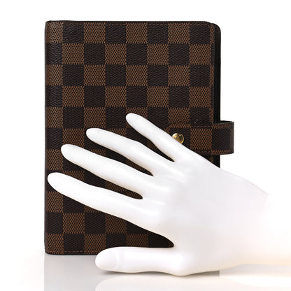 Louis Vuitton Damier Ebene Medium Ring Agenda Cover 2 of 6