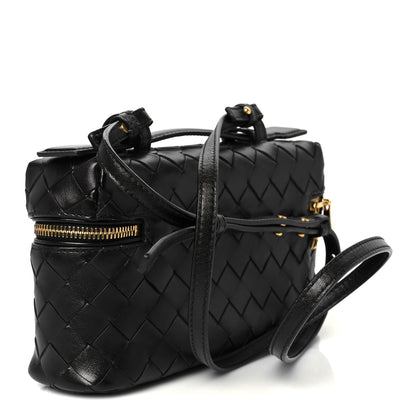 Bottega Veneta Calfskin Intrecciato Bang Bang Vanity Case Black 3 of 11