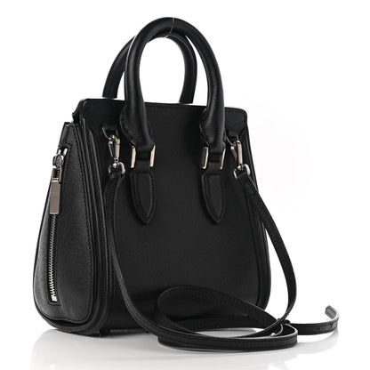 Alexander McQueen Grained Calfskin Small Heroine Black 3 of 9
