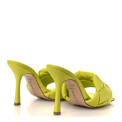 Bottega Veneta Nappa Maxi Intrecciato Lido 90mm Mule Sandals 36.5 Kiwi 5 of 10