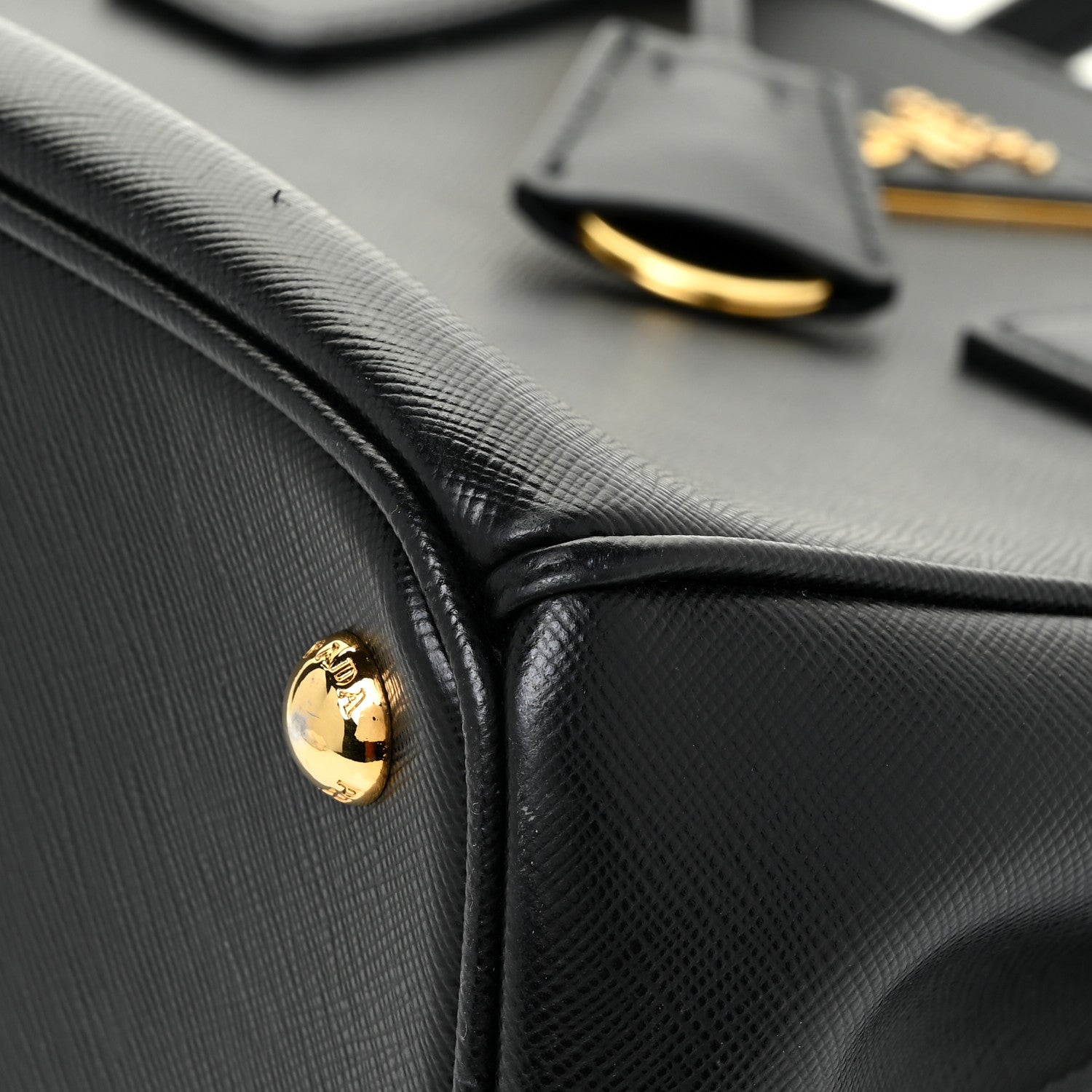 Prada Saffiano Medium Galleria Double Zip Tote Black 10 of 15