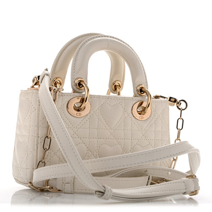 Christian Dior Lambskin Cannage Dioramour Micro Lady D-Joy Latte 2 of 13