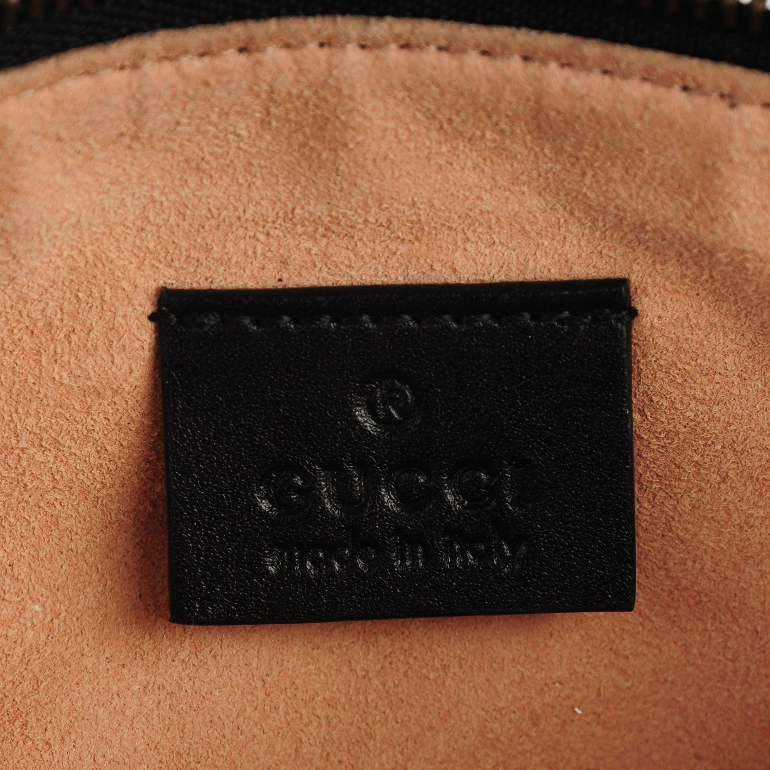 Gucci Calfskin Matelasse Mini GG Marmont Chain Bag Black 6 of 7