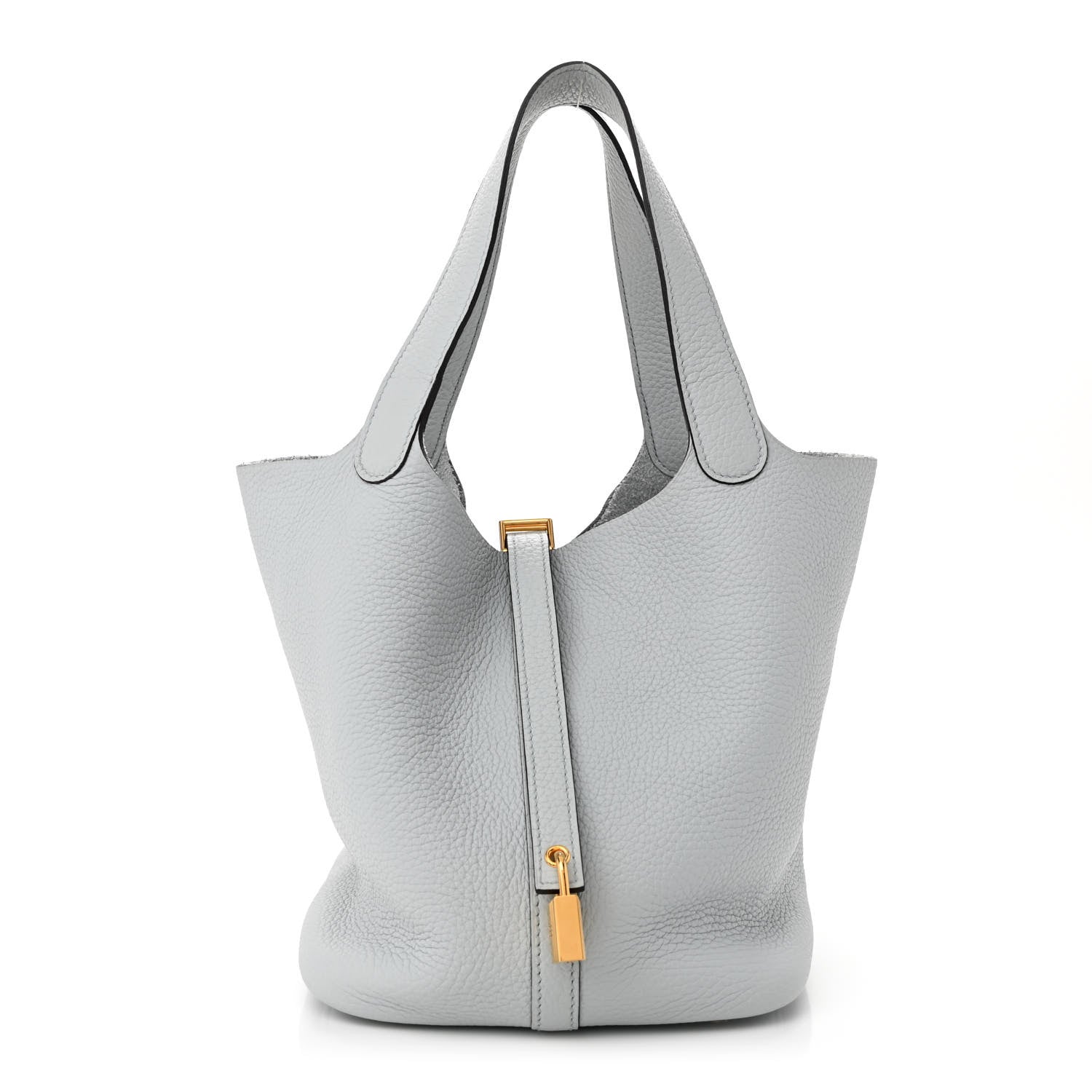 Hermes Taurillon Clemence Picotin Lock 22 MM Bleu Pale 1 of 11
