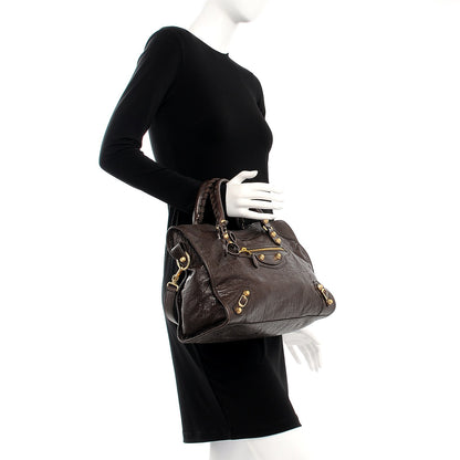 Balenciaga Agneau Giant 12 Gold Hardware City Charbon 2 of 8