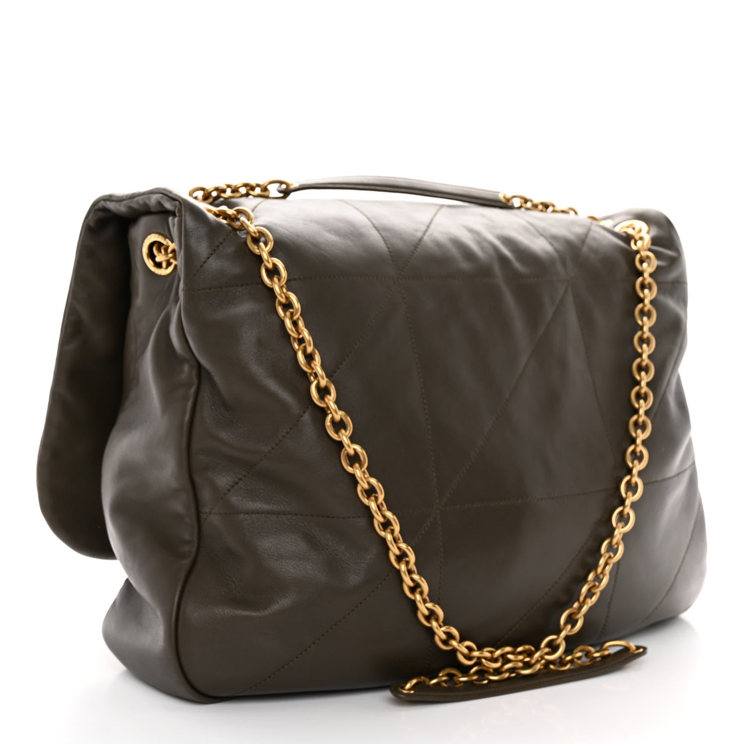 Saint Laurent Lambskin Matelasse Monogram Large Jamie 4.3 Light Musk 3 of 9