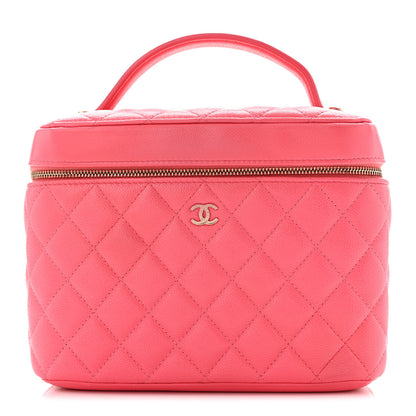Chanel Caviar Quilted Large Vanity Pouch Pink 1 of 11