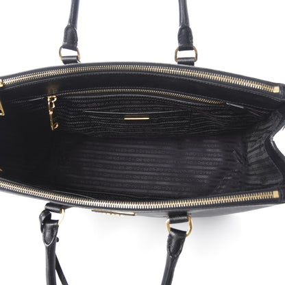 Prada Saffiano Large Galleria Double Zip Tote Black 5 of 9