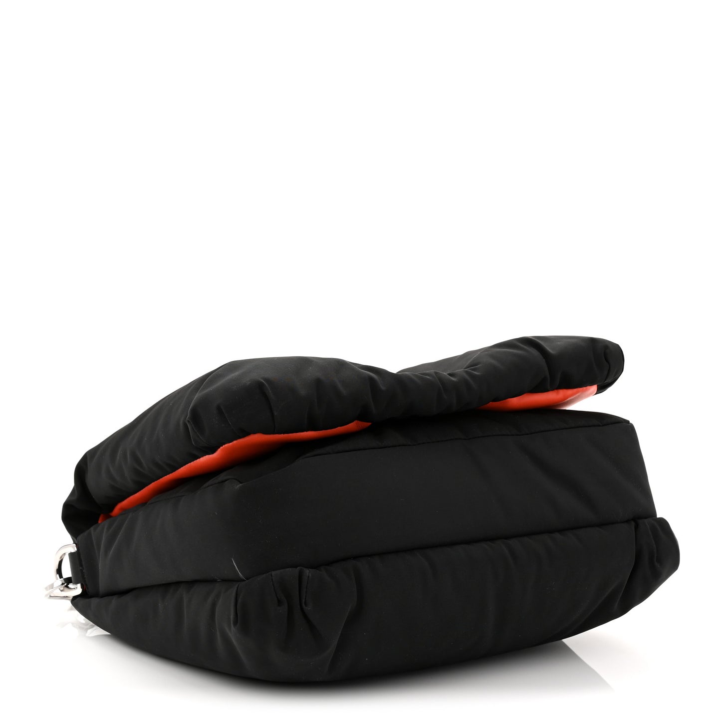 Nylon Medium Goya Puffer Bag Black