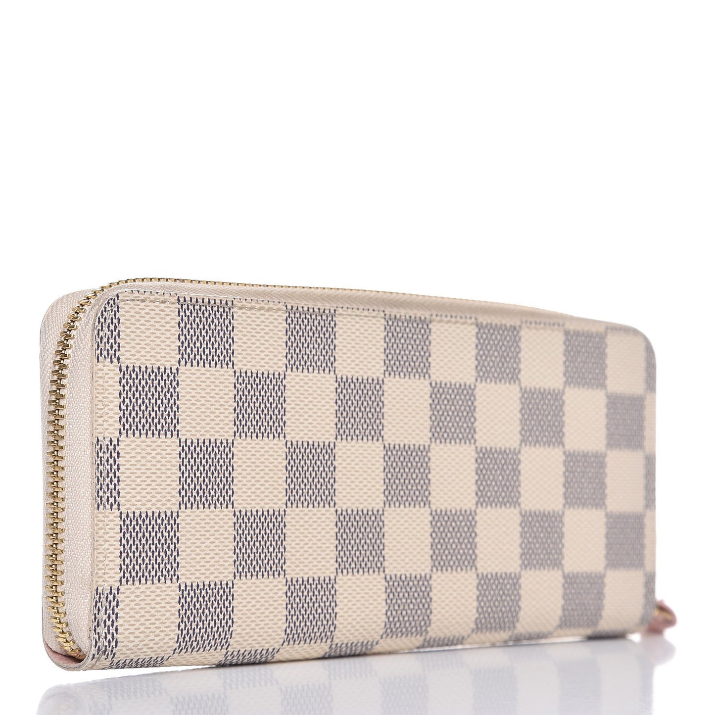 Damier Azur Clemence Wallet Rose Ballerine