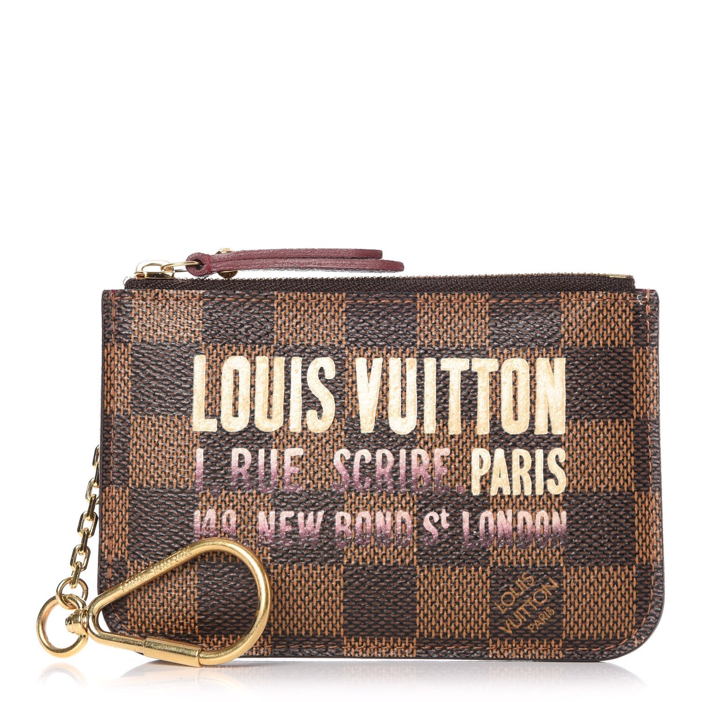 Damier Ebene Scribe Affiche Key Pouch
