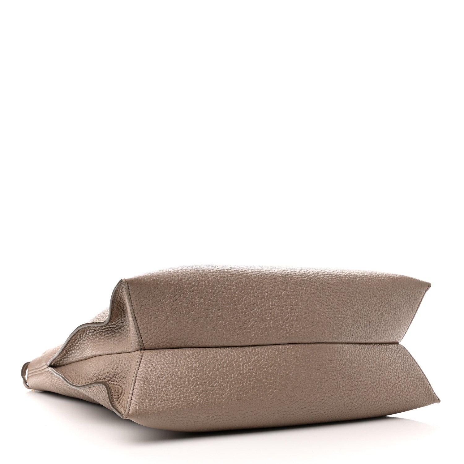 Tom Ford Pebbled Calfskin Alix Padlock Zip Hobo Bag Taupe 5 of 9