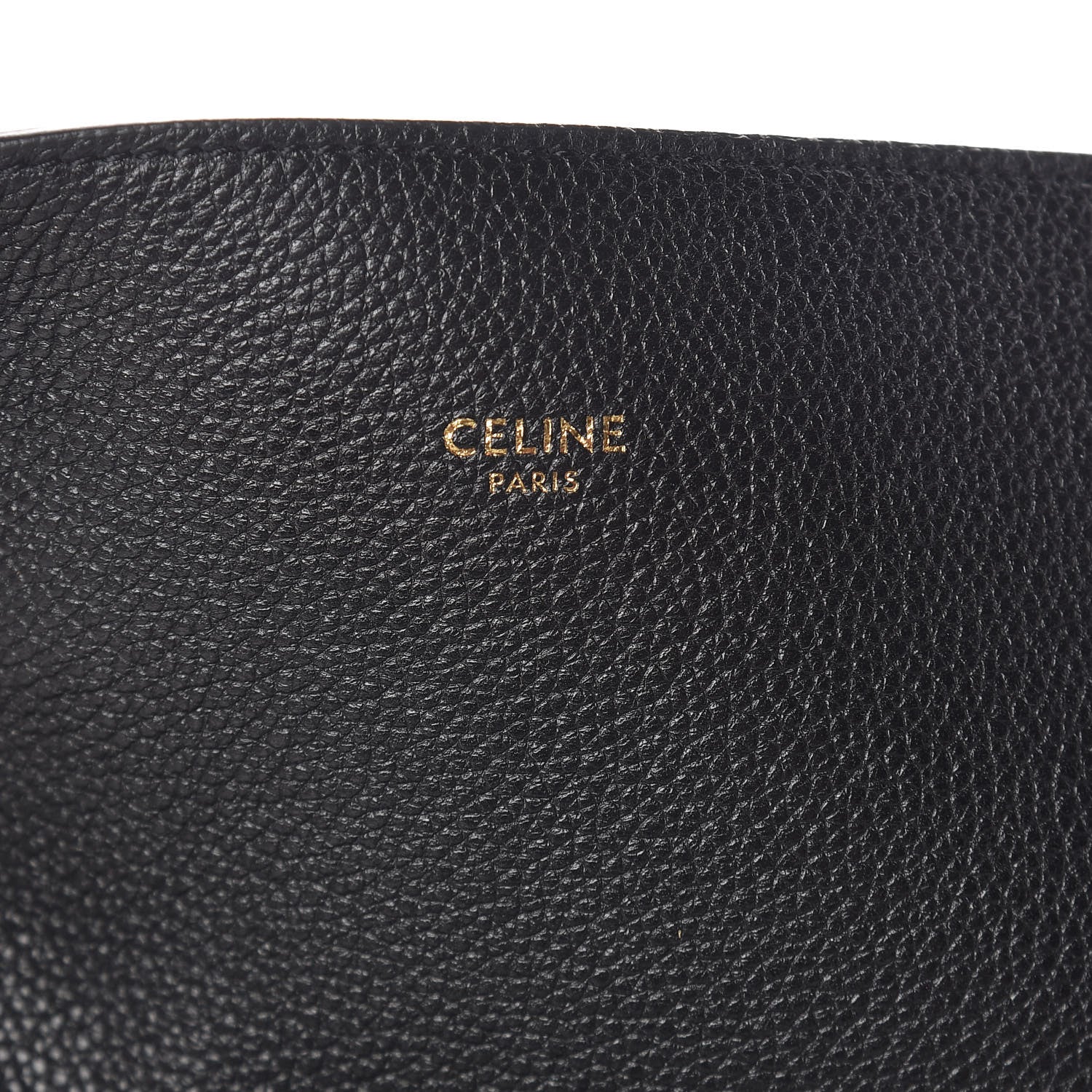 Celine Soft Grained Calfskin Medium Belt Cabas Phantom Black 6 of 13