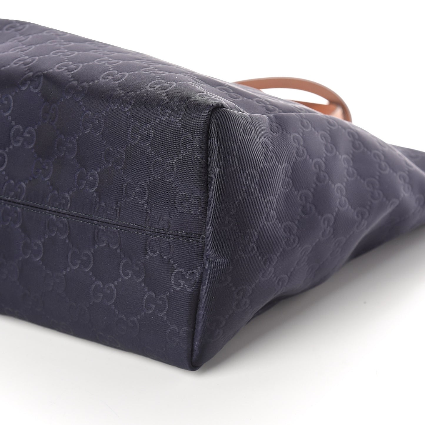 Nylon Monogram Medium Tote Navy