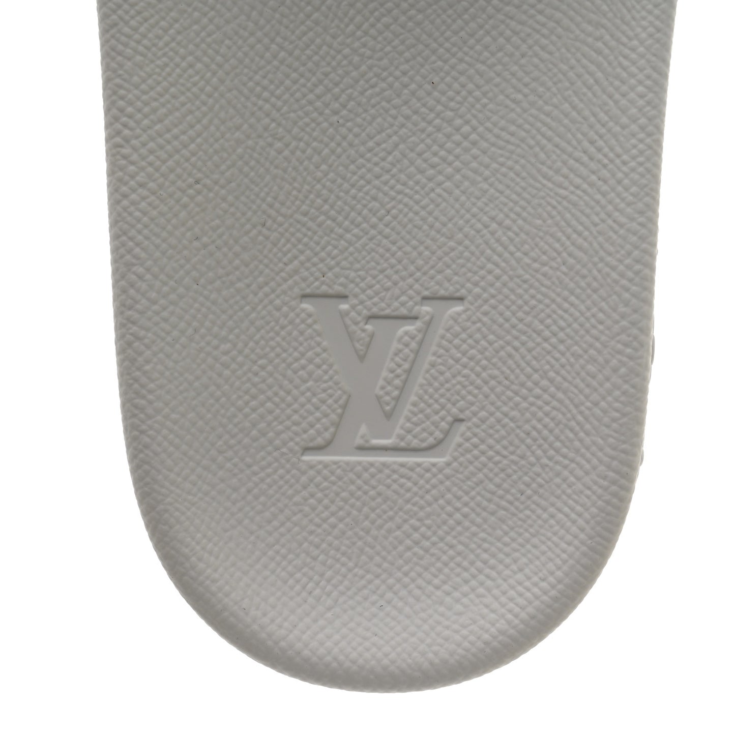 Metallic Rubber Embossed Monogram Mens Waterfront Mules 9