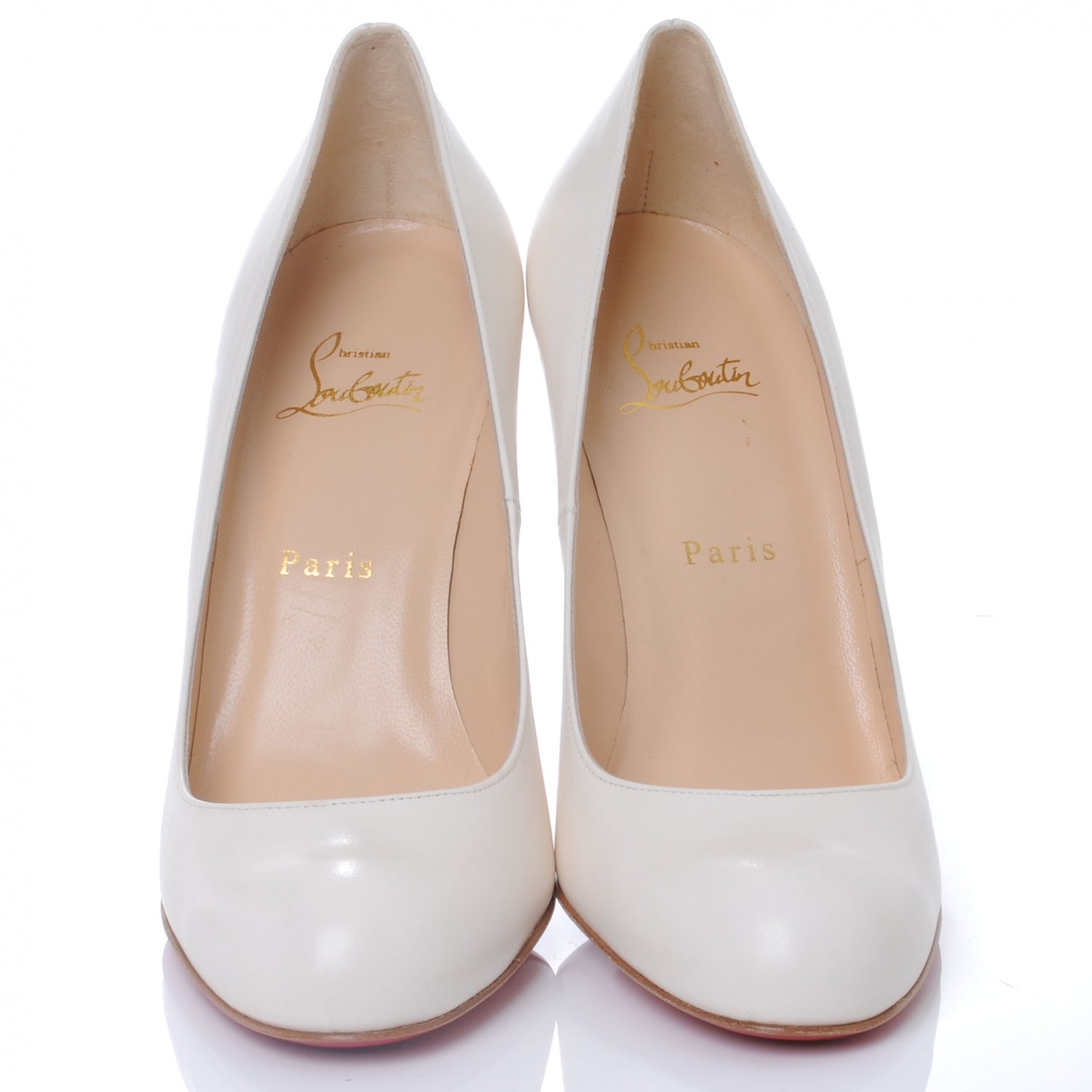 Christian Louboutin Kid Simple 100 Pumps 40.5 Stone 2 of 7