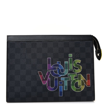 Louis Vuitton Damier Graphite Pochette Voyage MM Yellow 1 of 10