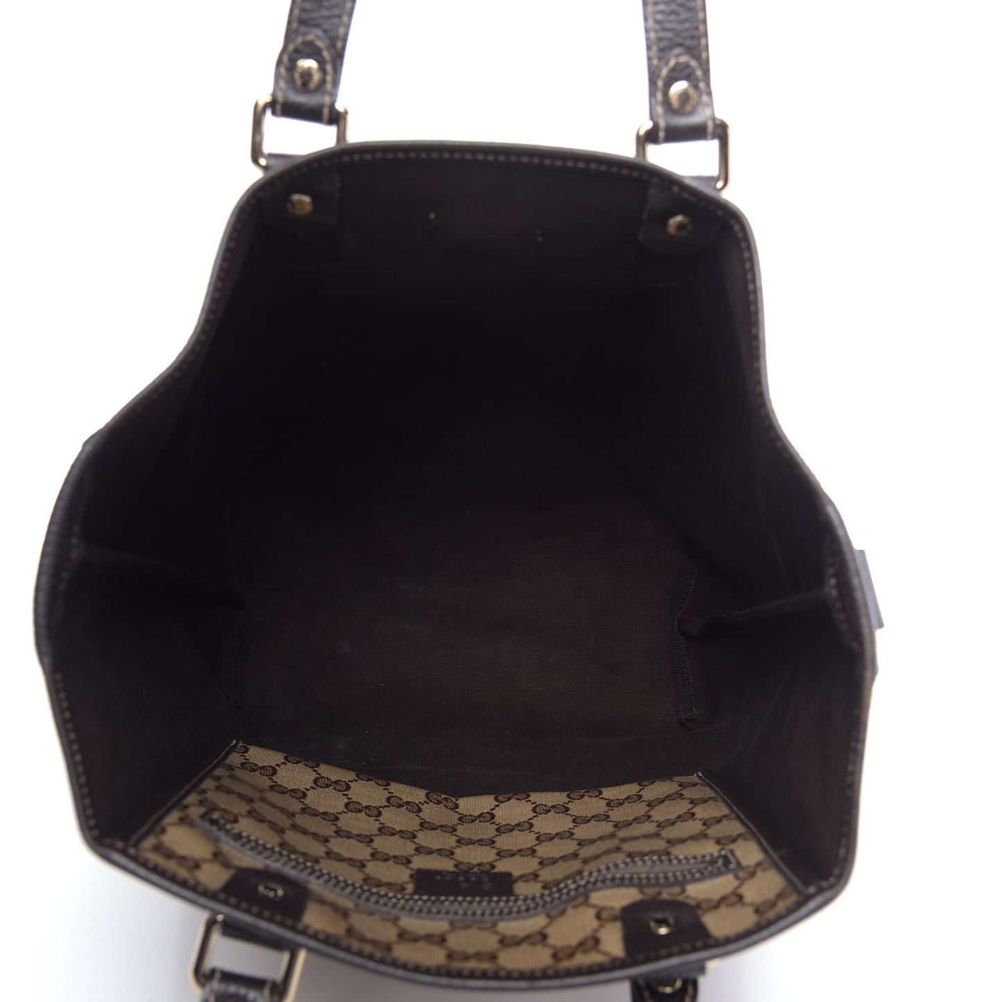 Crystal Monogram Joy Tote Dark Brown