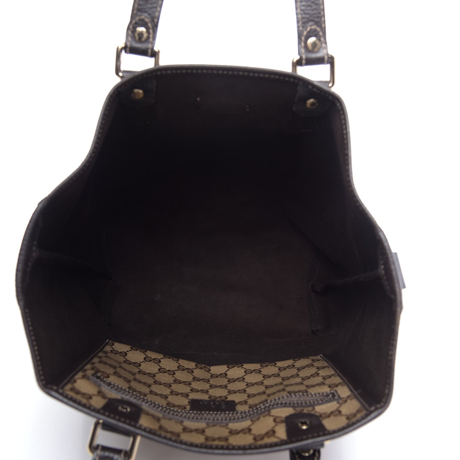 Gucci Crystal Monogram Joy Tote Dark Brown 5 of 13