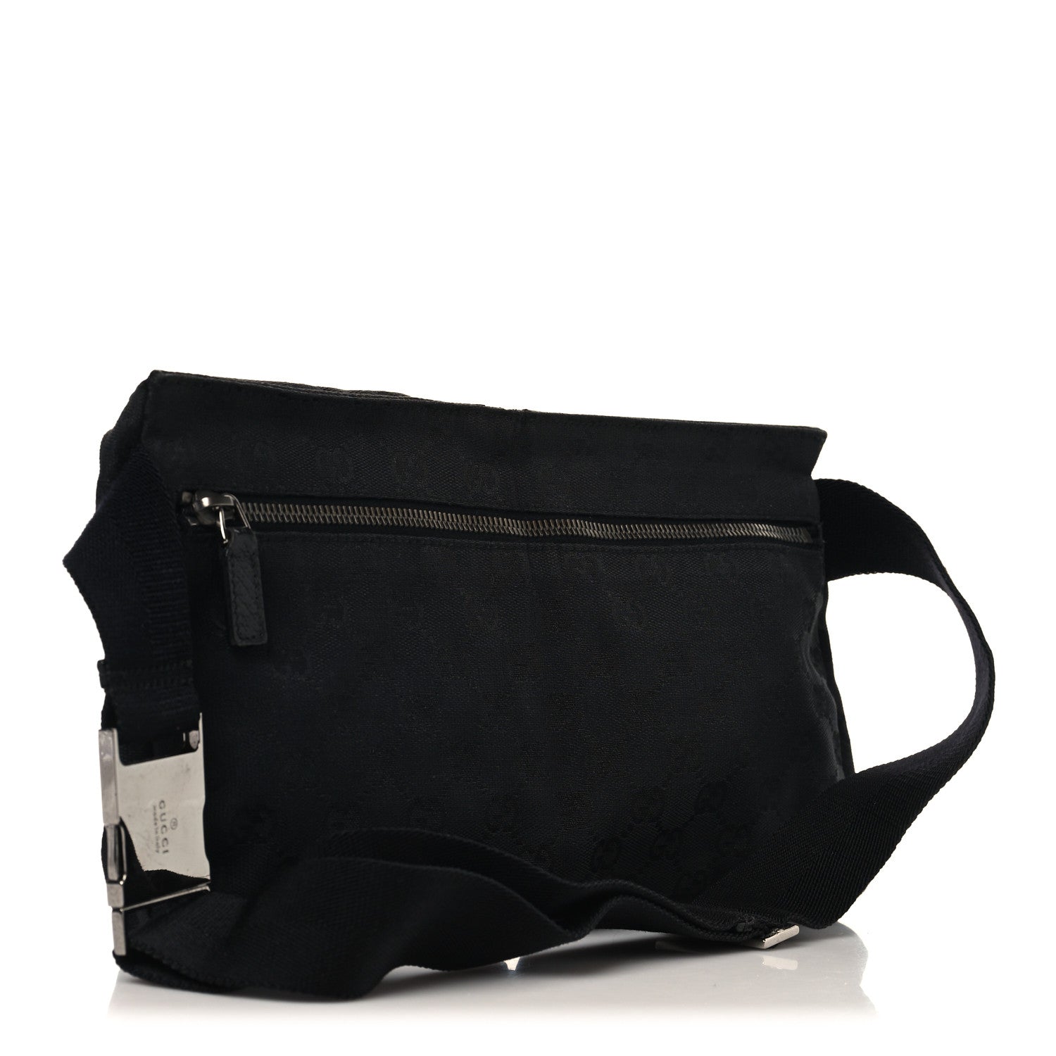 Gucci GG Monogram Double Pocket Belt Bag Black 3 of 12