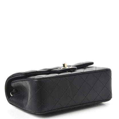 Chanel Lambskin Quilted Mini Rectangular Flap Black 4 of 13