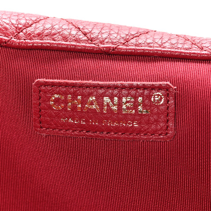 Chanel Calfskin Quilted XXL Travel Flap Bag Red 7 of 10