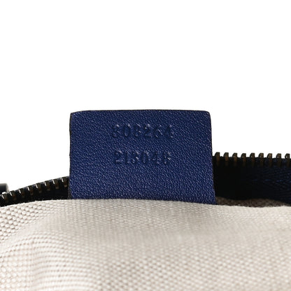 Gucci GG Plus Monogram Large Boston USA Flag Unicef Duffle Blue 7 of 11