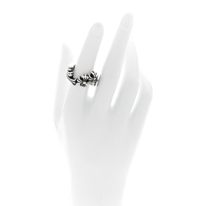 Chrome Hearts Sterling Silver Triple Cross Curve Ring 51 5.75 3 of 10