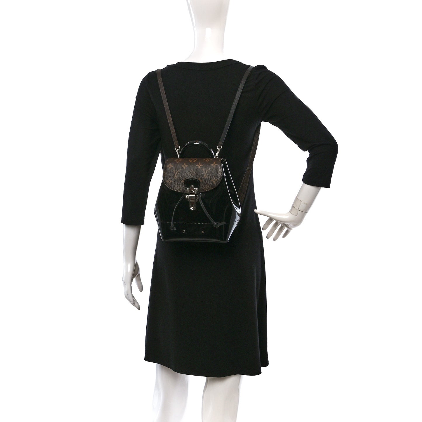 Patent Monogram Hot Springs Backpack Black