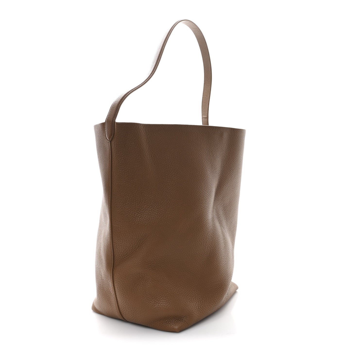 Grained Calfskin Large N/S Park Tote Brown