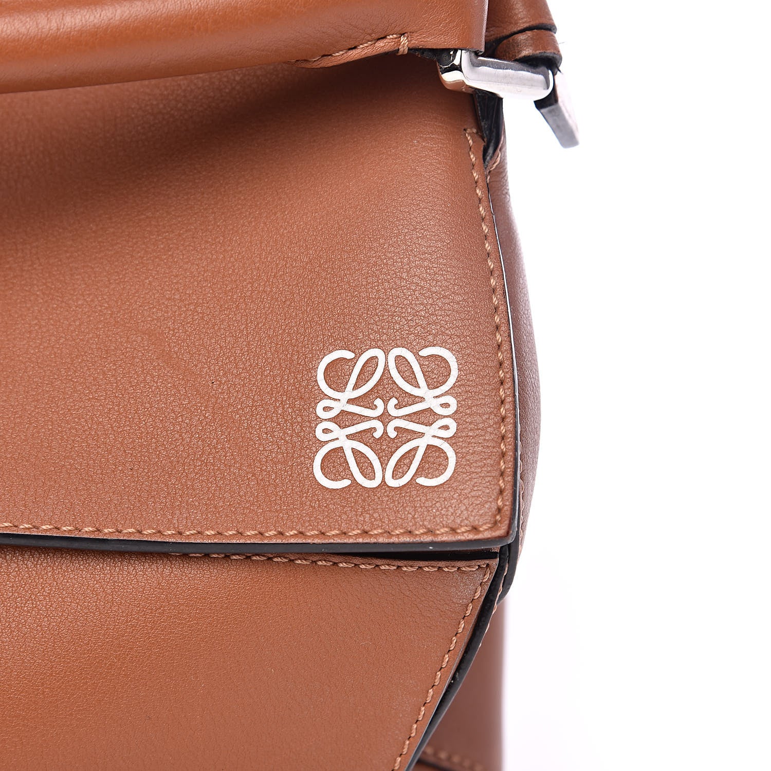 Loewe Calfskin Medium Puzzle Bag Tan 9 of 15