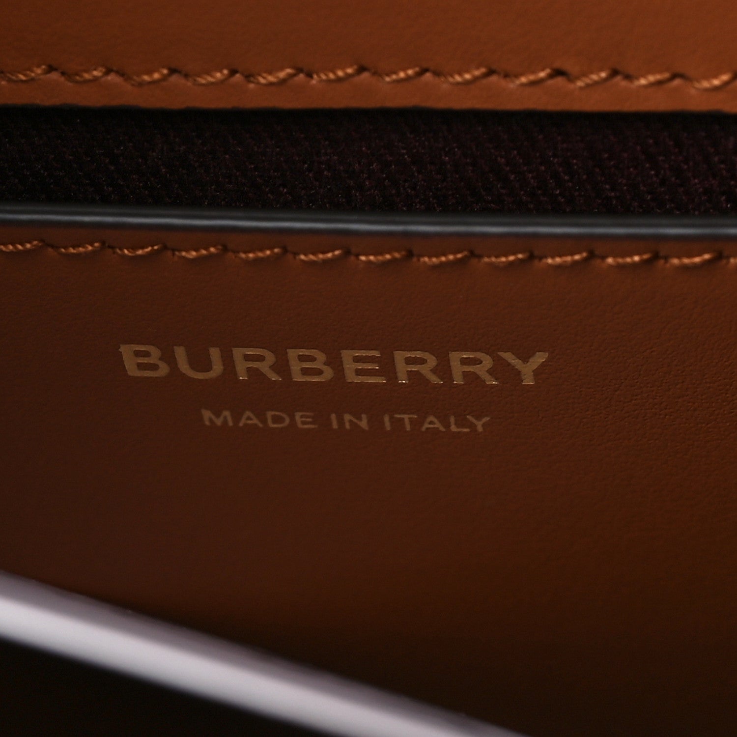 Burberry Coated Canvas Calfskin Vintage Check Medium Note Crossbody Bag Briar Brown 6 of 8
