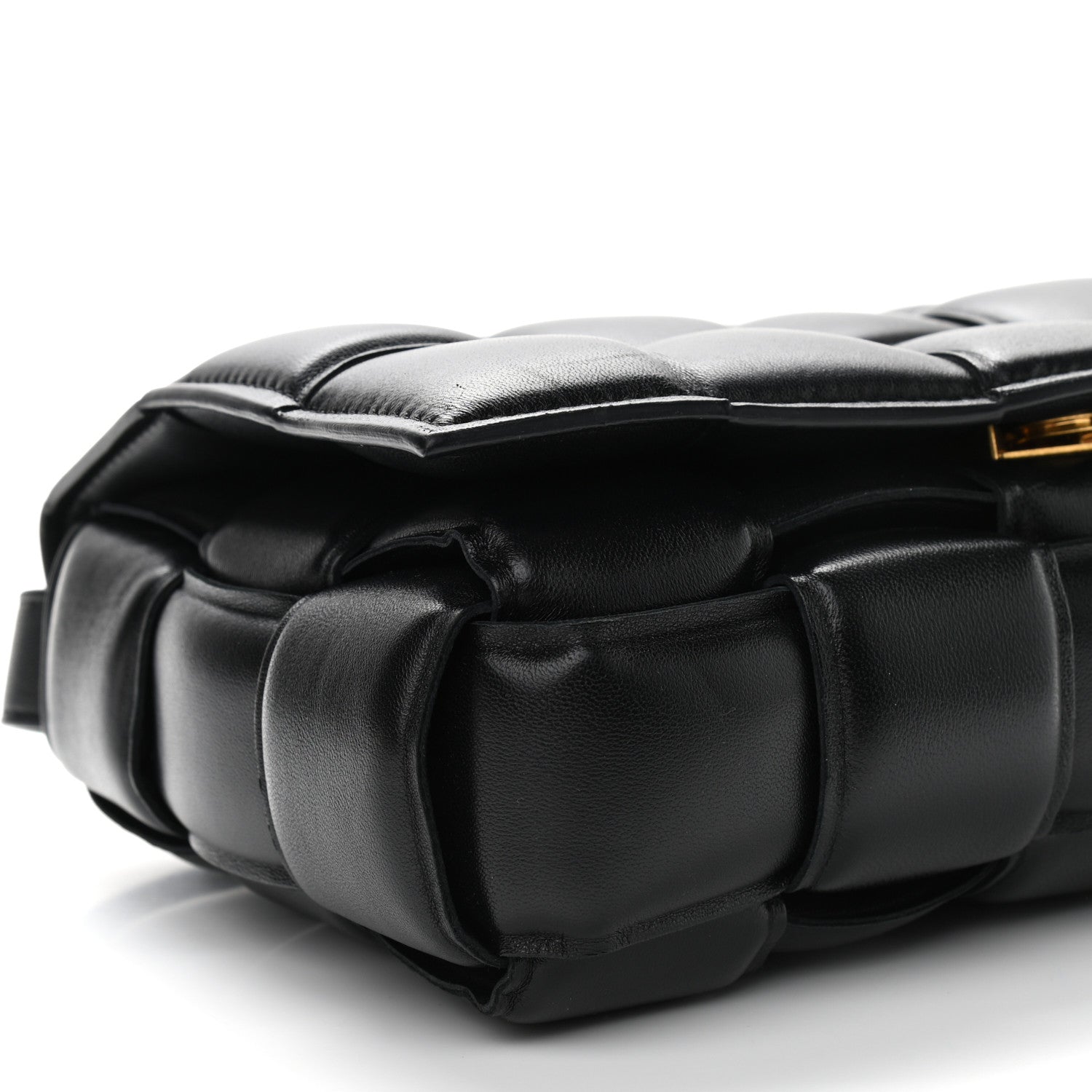 Bottega Veneta Nappa Maxi Intreccio Padded Cassette Crossbody Bag Black 9 of 13