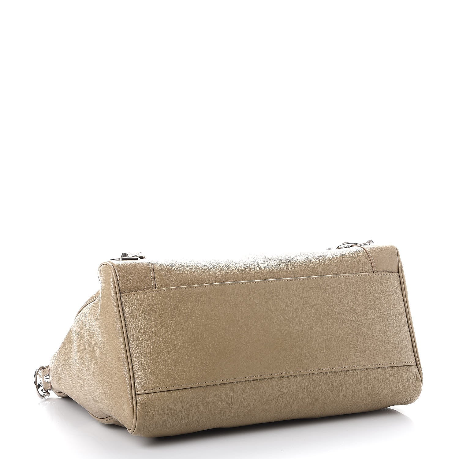 Balenciaga Chevre Silver Metallic Edge Hardware Velo Beige Latte 4 of 7