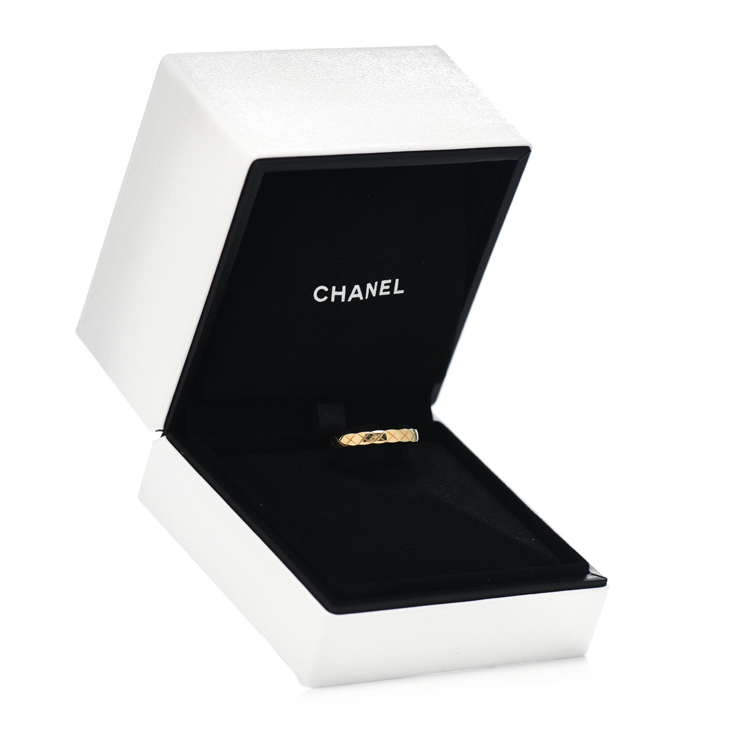 Chanel 18K Yellow Gold Mini Coco Crush Ring 54 7 5 of 5